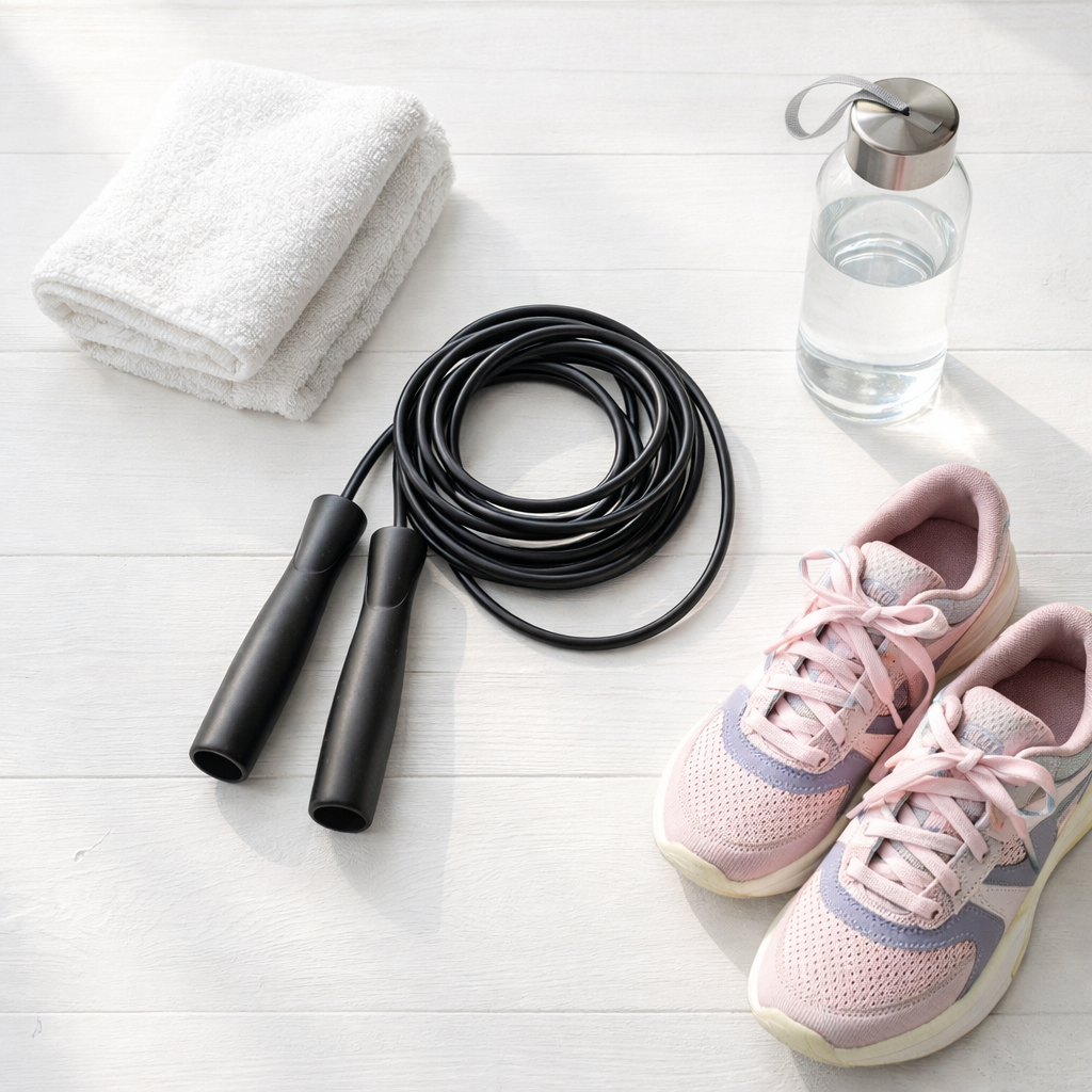 1 mois corde à sauter avant/après